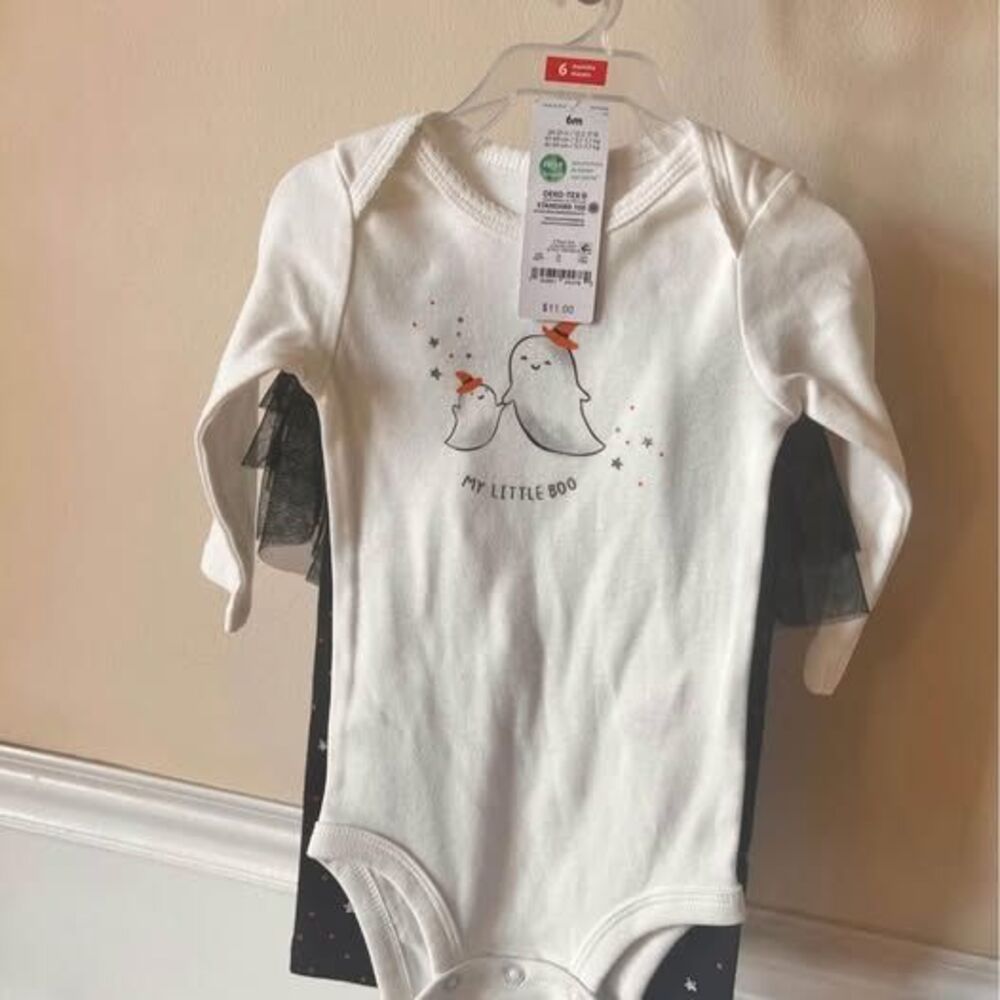 carters my little boo 👻 2 piece infant outfit with tutu 6 months